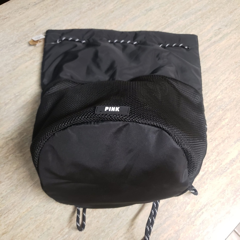 NWT Pink VS drawstring backpack - Picture 6 of 11